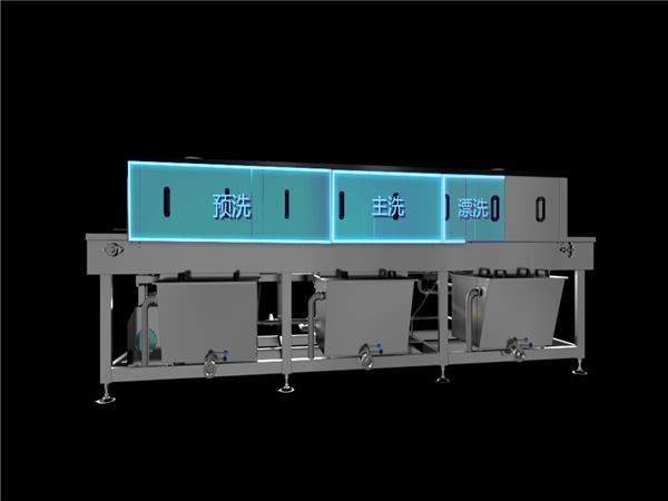 周轉(zhuǎn)筐清洗機(jī)，解決細(xì)菌殘留，降耗50%，提效80%