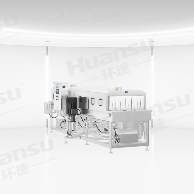 鏈條式塑料箱清洗機價格 價格預約試機 隧道式清洗機
